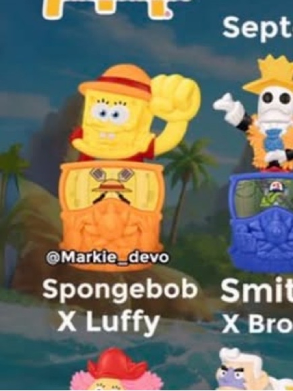 McDonald’s Happy Meal 2026 SpongeBob x Luffy